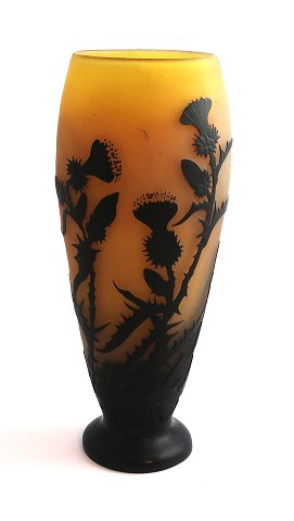 Emile Gallé. Art Nouveau vase. Height 25.5 cm