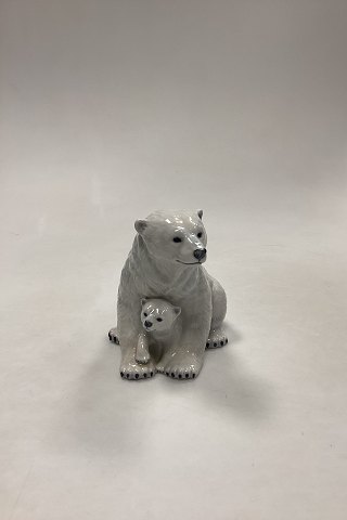 Royal Copenhagen Motherly Love Polar Bear Figurine of Mother and Young No 353