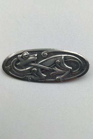 German? Silver Mythical creature Brooch