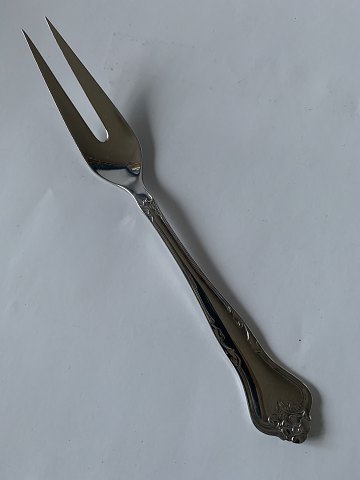Roasting fork / Meat fork, Riberhus Silver Plate cutlery
Producer: Cohr 
Length 21.7 cm.