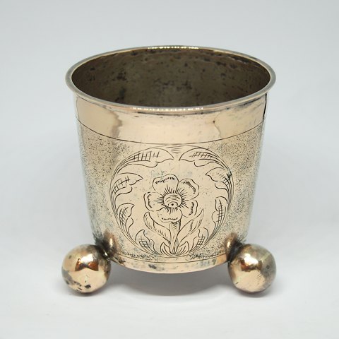 Frands Christopher Bruun; Danish Baroque silver cup