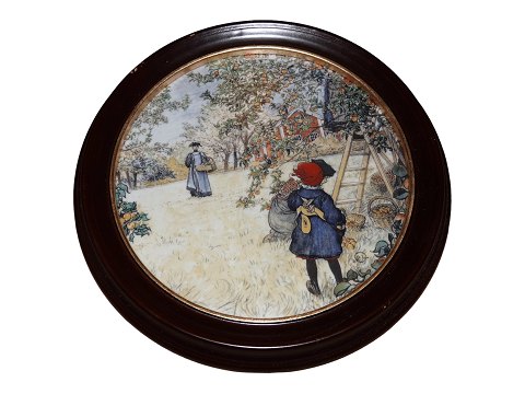 Royal Copenhagen Carl Larsson plate in wooden frame
Picking Apples