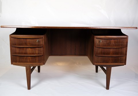 Desk - Teak wood - Danish Design - Floating Tabletop - 1960
Great condition
