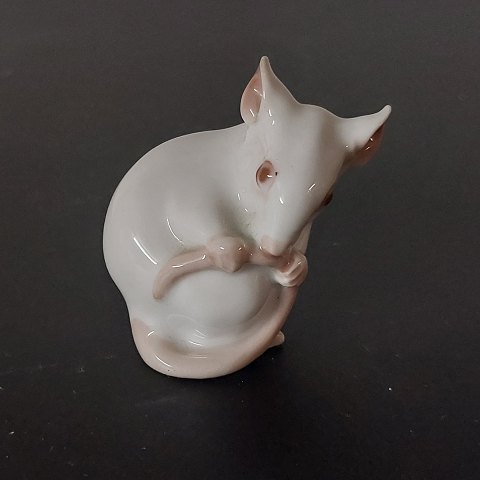 B&G figure of small mouse in porcelain