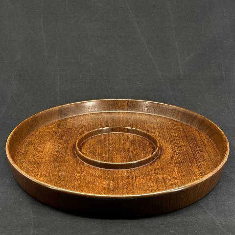 Tray in solid teak