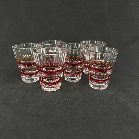 Set of 6 small glasses from Val Saint Lambert