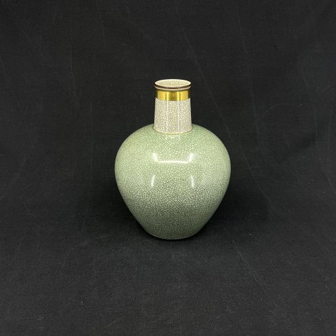 Green craquele vase from Royal Copenhagen