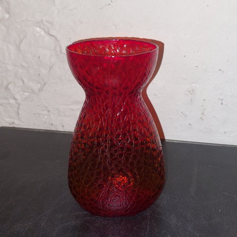 Rødt hyacintglas vase