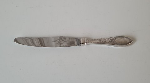Empire frokostkniv i sølv og stål 21 cm.