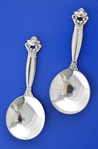 Georg Jensen silver cutlery Acorn Vintage sugar spoon 171