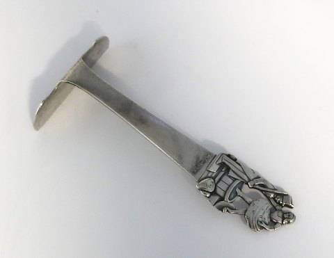 H. C. Andersen eventyr madskubber. Sølvbestik. Den standhaftige tinsoldat. Sølv 
(830). Længde 10,2 cm