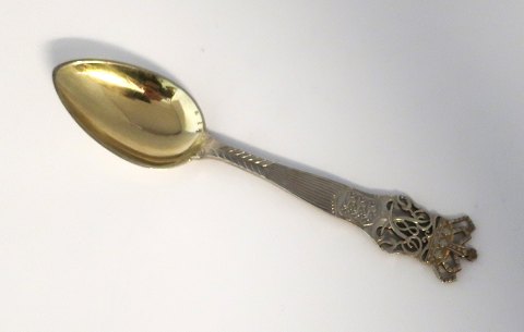 Michelsen. Sterling silver gilted. Commemorative spoon 1906. Frederik Vlll