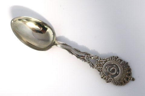 Michelsen. Sterling silver gilted. Commemorative spoon 1906. Christian IX