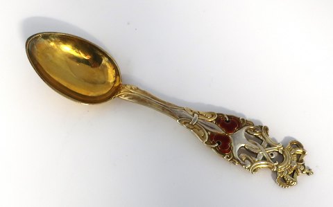 Michelsen. Sterling silver gilted. Commemorative spoon 1909. On the occasion of 
Princess Marie