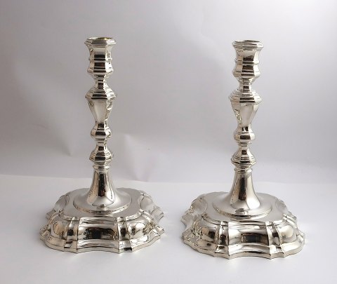 Svend Toxværd. Sterling silver candlesticks (925). A pair. Height 18 cm.