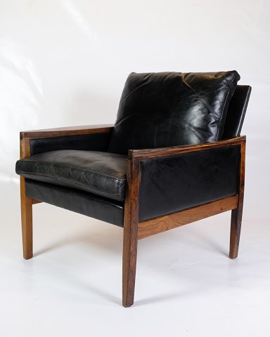 Armchair - Rosewood - Black Leather Cushions - Hans Olsen - Brdr. Juul 
Kristensen - 1960
Great condition
