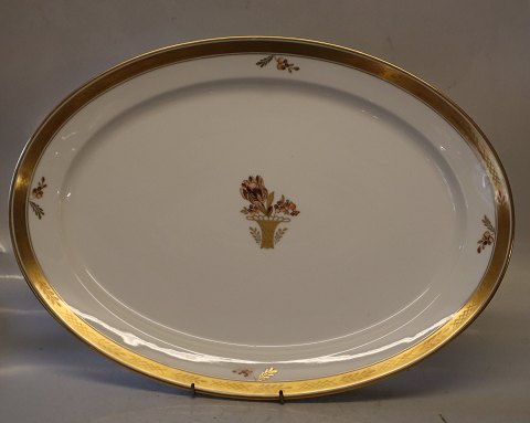 9010-595 Oval Platter 41.3 cm Golden Basket Royal Copenhagen