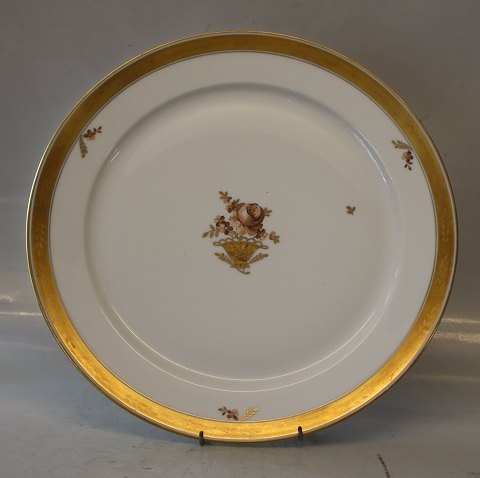 9013-595 Round serving platter 33.5 cm Golden Basket Royal Copenhagen