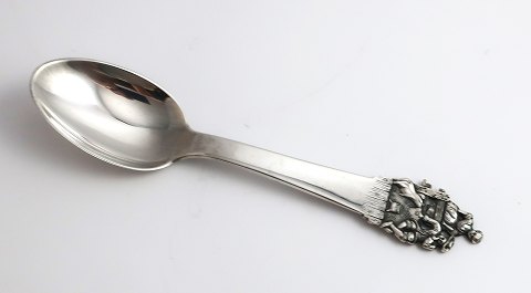 H. C. Andersen fairytale spoon. Silver cutlery. The Swineherd. Silver (830). 
Length 15 cm.