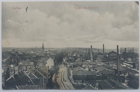 Postkort: Aarhus. Panorama fra syd