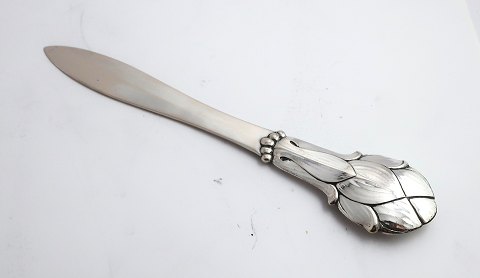 Sølv brevkniv (830). Længde 19 cm. Produceret 1937