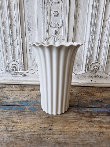 Thorkild Olsen for Royal Copenhagen Blanc de Chine fluted vase no. 4032