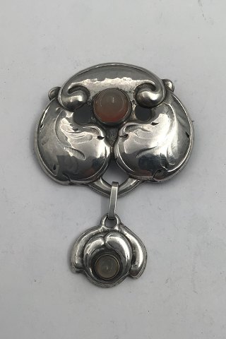 CTC/Dansk Sølv Art Nouveau Broche