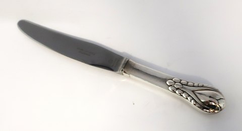 Evald Nielsen. Sølvbestik (925). Bestik no.3. Frokostkniv. Længde 20,5 cm.