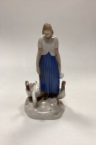 Bing and Grondahl Figurine Goose Girl  No. 2254