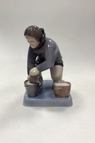 Bing and Grøndahl Figurine of Inuit / Greenlandic Woman No. 2416