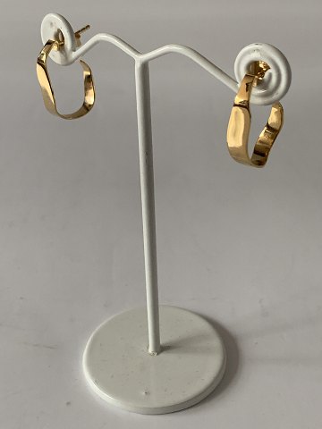 Earrings in gold-plated sterling silver, stamped IZCA 925