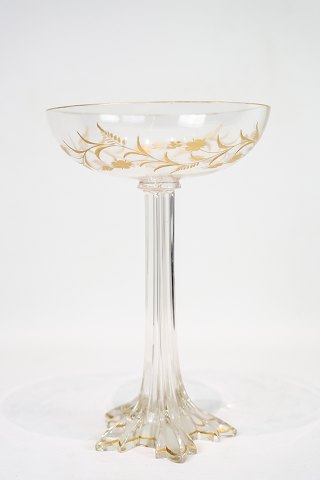 Glas Opsats - Dekoreret Med Mønster I Guld - 1890erne
Flot stand

