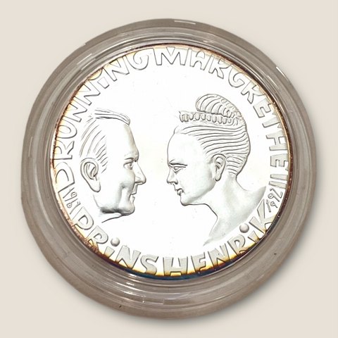 200 kr. Sølvmønt
Margrethe & Henriks sølvbryllup 
1992
*250Kr