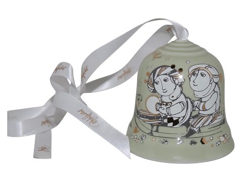 Bjørn Wiinblad Lille lysegrøn klokke til ophæng