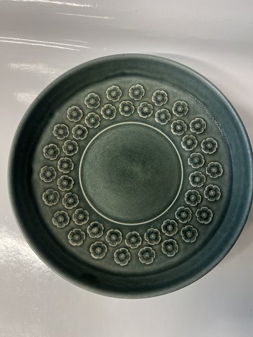 Kronjyden, Azur stentøj, rundt fad på fod.Diameter 19,0 cm.