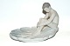 Rare B&G Art Nouveau nude boy on platter