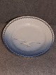 Seagull B & G dinner plate with lace trim.