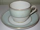 Bing & Grondahl Porcelain Dinnerware Service with gold and light green overglaze 
decoration