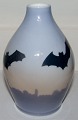 Royal Copenhagen Art Nouveau Bat vase No 225/113