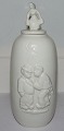 Royal Copenhagen Blanc de Chine vase med Låg af Bode Willumsen No 20498