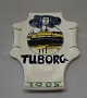 Aluminia kunstfajance Bryggeriplatte 1905 Tuborg  fajance
Kalenderplatte Christian Joachim 22 cm Ølplatter