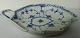 Royal Copenhagen Blue Fluted Halflace Leafshaed bowl No 548