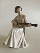 Bing and Grondahl Figurine Woman with Guitar No. 1684