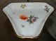 Royal Copenhagen Saxon Flower Triangular Dish No 1881