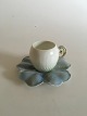 Bing & Grondal Art Nouveau Cup and saucer. Water Lillies designed by Pietro 
Krohn