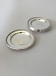 6 Georg Jensen Sterling Silver Glass Coasters No 210K