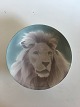 Rorstrand Art Nouveau Unique Wall Charger by Algot Eriksson with a lionhead