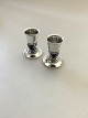 Georg Jensen Sterling Silver Acorn Candlesticks No 741