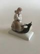 Rosenthal Art Nouveau Figur af Pige og Snegl