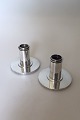 Georg Jensen Sterling Silver Candlesticks by Bernadotte No 711A